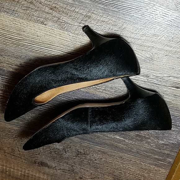 Clarks Black Leather Hair Size 8.5 pumps heels - Picture 11 of 16